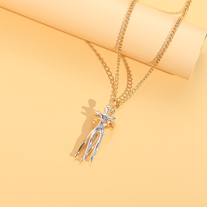 Copper Plated Couple Pendants Set